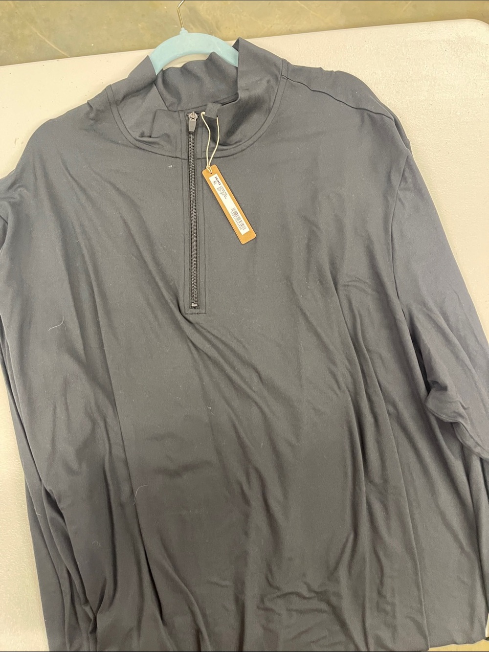 SKIMS Outdoor Jersey Half Zip Pullover NWT size 4x color onyx